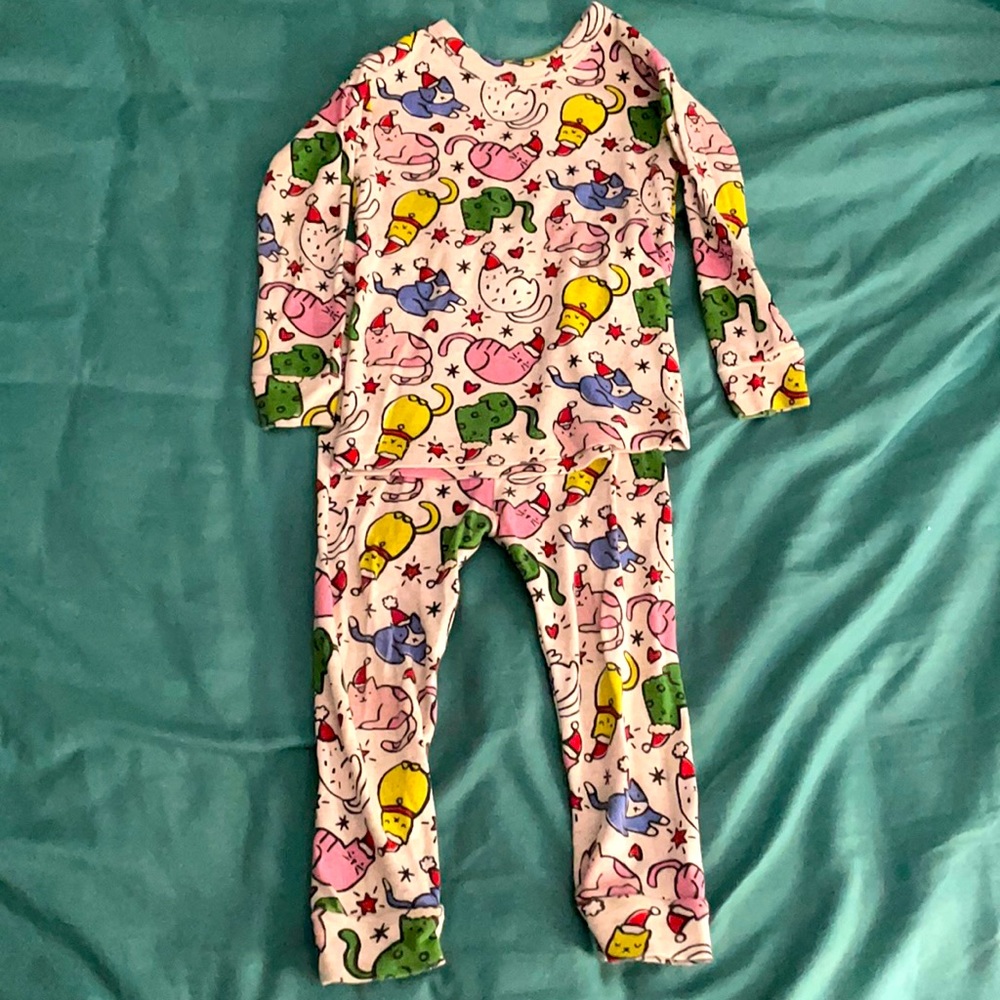 Adorable Baby GAP Christmas Cat PJ Set